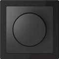 Merten D-Life rotary knob dimmer (onyx black frame, anthracite insert)